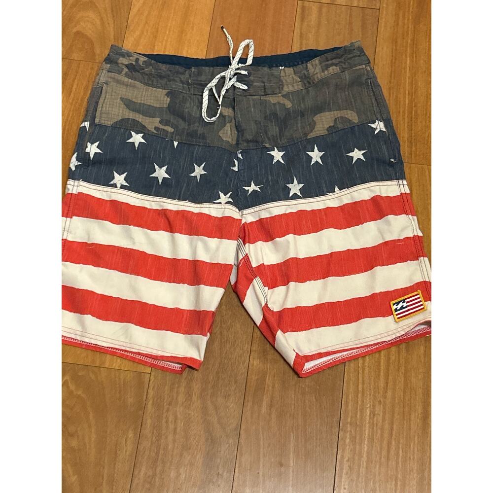 Billabong Camo Flag Swim Trunks